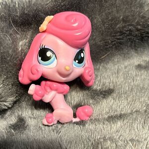 Littlest Pet Shop Hasbro #3847 Glitzy Gaynor Pink Poodle
